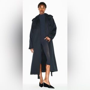 SKIMS Black Long Coat